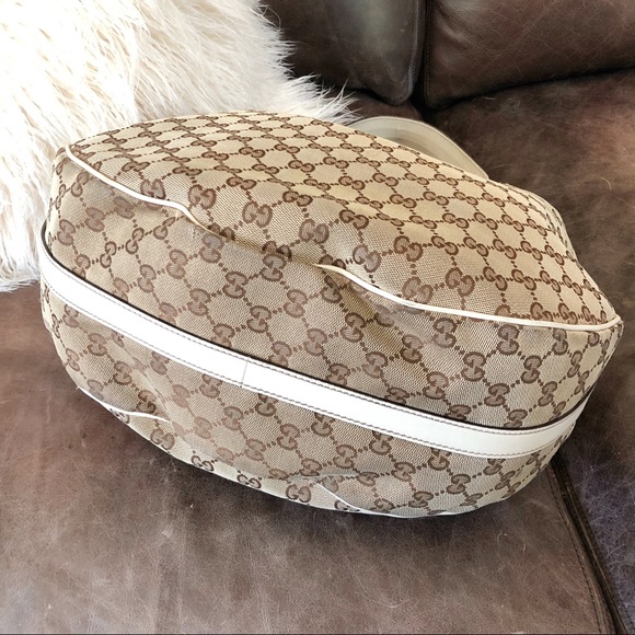AUTHENTIC Gucci Monogram GG Twins Large Hobo Purse - Picture 3 of 8